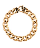 Rhona Sutton Gold Regal Chain Stainless Steel Bracelet