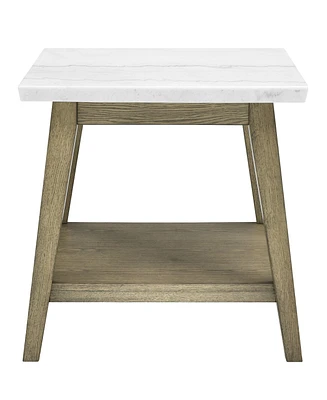 Mabell 24" Wood End Table - Natural Multi