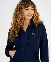 Tommy Jeans Women's Script Logo Zip-Front Hoodie