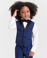 Nautica Toddler and Little Boys Tuxedo Vest 4-Piece Set