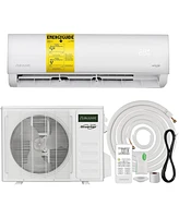 Jinjunye 9000BTU Mini Split Air Conditioner Ductless Inverter Heat Pump, 208-230V 19SEER2,Min Split Ac/Heating System, Energy Saving, Cooler up to 450