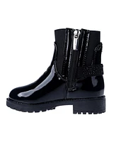 Vince Camuto Toddler Girls Elastic with Rhinestones On Strap Boot