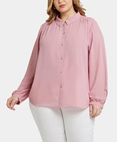 Nydj Plus Modern Blouse