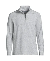 Lands' End Men's Long Sleeve Raglan Social Active Quarter Zip