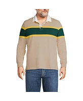 Lands' End Men's Big and Tall Long Sleeve Stripe Rugby Shirt