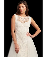 Tadashi Shoji Women's Alamo Dot Embroidered Bridal Gown