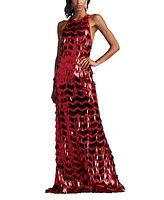 Tadashi Shoji Women's Madysin Sequin Fringe Gown