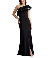 Tadashi Shoji Women's Roni One-Shoulder Ruffle Gown