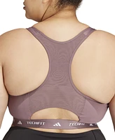adidas Plus Size Techfit Racerback Sports Bra