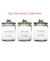 Amici Home Stockholm Glass Round Canister - Storage