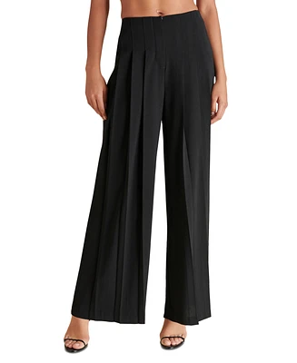 Steve Madden Women's Angelica Pleated Wide-Leg Pants