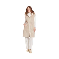 Frye Women's Kourtney Faux Shearling Hooded Vest