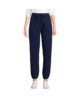 Lands' End Petite Serious Sweats High Rise Jogger Pants