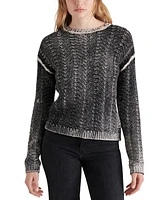 Steve Madden Women's Renzo Cable-Knit Sweater