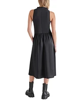 Steve Madden Women's Aradia Mixed-Media Sleeveless Dress