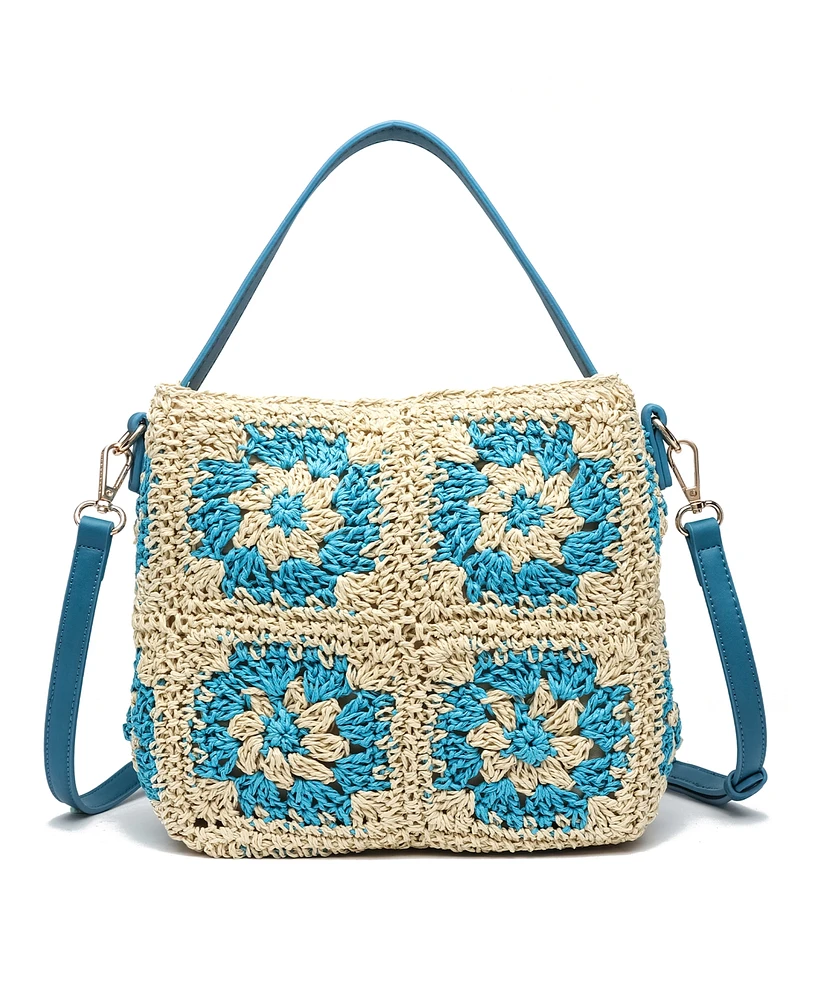 Like Dreams Meadow Mini Straw Tote Bag