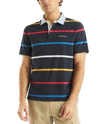 Nautica Men's Classic-Fit Striped Rugby Polo