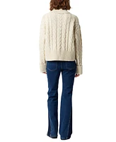 French Connection Women's Kyla Cable-Knit Sparkle Sweater