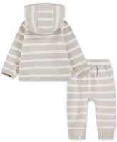 Nike Baby Girls "Ready Set" Striped Hoodie & Jogger Pants, 2-Piece Set