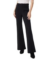 Sam Edelman Women's Bay Flare-Leg Contour-Ponte Pants