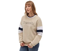 Bench Dna Women's Hendra Stripe Sleeve Crew Neck Sweatshirt