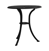 vidaXL Patio Table 24.4"x24.4"x25.6" Cast Aluminum