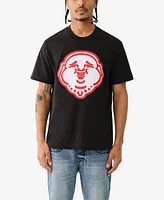 True Religion Men's Cotton Buddha-Face Crewneck T-Shirt