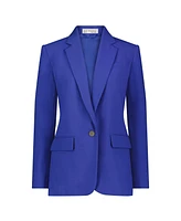 Mac Duggal Women's Classic Tailored Crepe Blazer Jacket