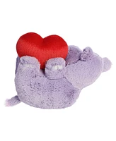 Aurora Medium I Love You Tons Valentine Heartwarming Plush Toy Hippo 11"