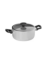 BergHOFF Leo Glints Nonstick Recycled Aluminum Stockpot 8", 3qt. With Glass Lid