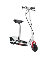 Razor E200S Seated Electric 12 Mph Scooter w/ Twist Grip Throttle & Brake, White