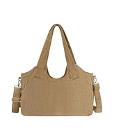 True Religion Horseshoe stitch Corduroy satchel.