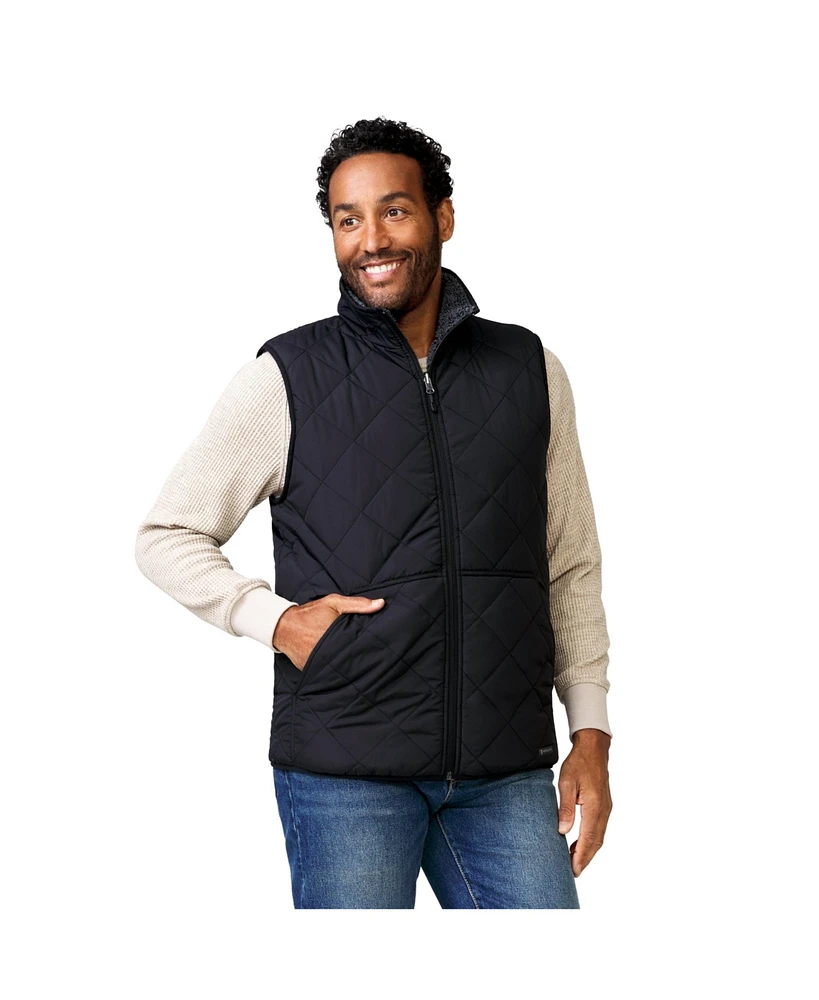 Free Country Men's Atlas Quilted Reversible Sherpa Vest