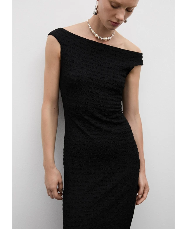 black off the shoulder dress macys Women's Off the Shoulder Little Black Dresses