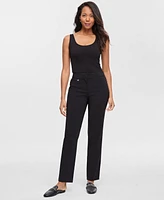 Jm Collection Women's Slim-Leg Curvy-Fit Pants, Regular & Short Lengths, Created for Macy's