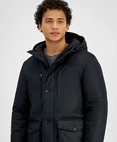 Michael Kors Men's Herringbone Hooded Parka