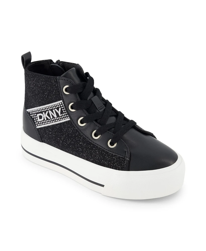 Dkny Little and Big Girls Katie Lora High Top Sneaker