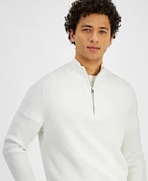 Michael Kors Men's Modern-Fit Mixed-Stitch 1/4-Zip Sweater