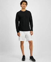 Michael Kors Men's Modern-Fit Stretch Mercerized Pique Long-Sleeve T-Shirt