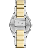 A|X Armani Exchange Men's Quartz Chronograph Two-Tone Stainless Steel Watch 42mm - Two