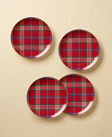 Lenox Holiday Tartan Accent Plates, Set of 4