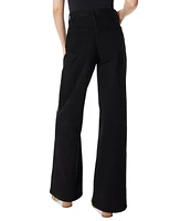 Sam Edelman Women's Bianka Embellished Wide-Leg Jeans