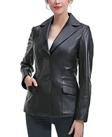 Bgsd Women's Ruth Leather Blazer Jacket