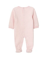 Cozeeme Baby Girls Sleep N' Play Coverall Newborn (0-3 Months - 9 Months)