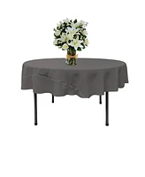 Slickblue 72" Round Tablecloth, Elegant Polyester Poplin for Events & Dining