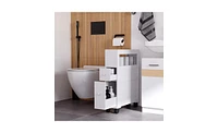 Slickblue Bathroom Side Storage Cabinet with Shelves for Compact Organizing and Extra Storage