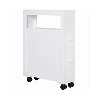 Slickblue Bathroom Side Storage Cabinet with Shelves for Compact Organizing and Extra Storage