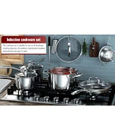 Cook N Home 3-Quart Stainless Steel Saucepan with Lid