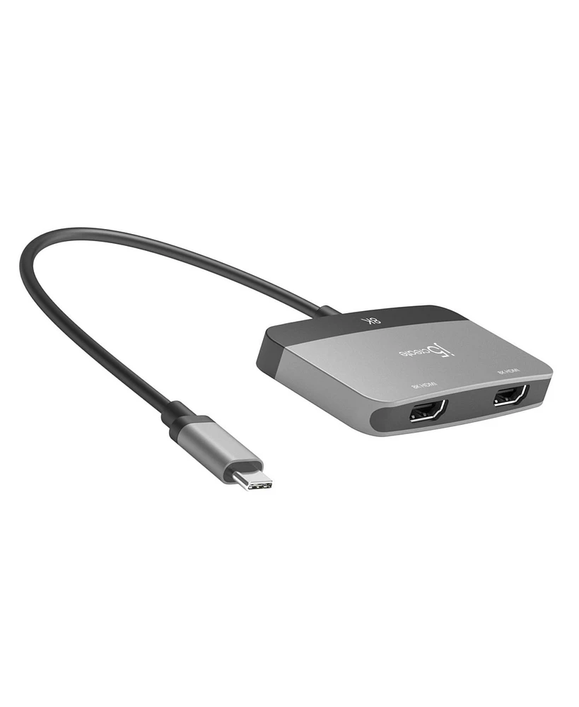 j5create 8K Usb-c to Dual Hdmi Display Adapter