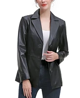 Bgsd Petite Reyna Leather Blazer Jacket